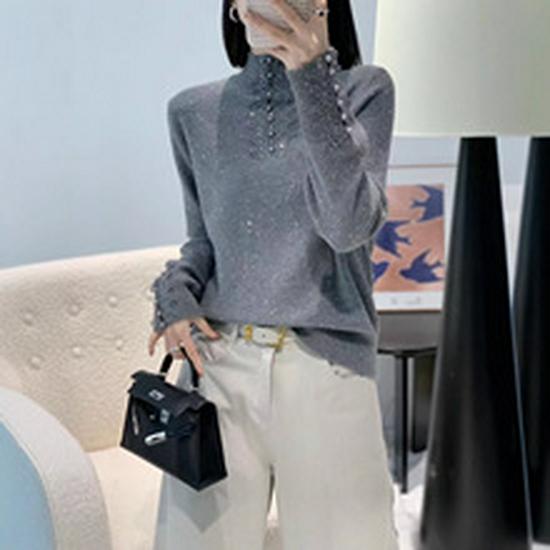 Women's Winter Doll Collar Crochet Knitwear: Stylish Tassel-Trimmed, Thick, Soft, Skin-Friendly Sweater