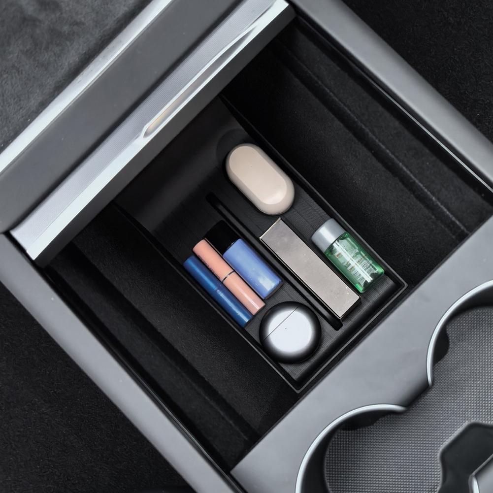Для Tesla New Juniper 2025 Аксессуары для интерьера Бокс Держатель для карт Подлокотник Центральный лоток Bot X7K4