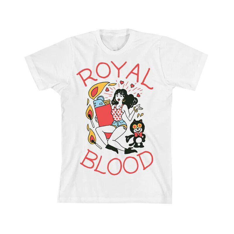 Подарок для фанатов группы Royal Blood Хлопок Белый Все размеры Унисекс Футболка VN1675 Унисекс Футболка