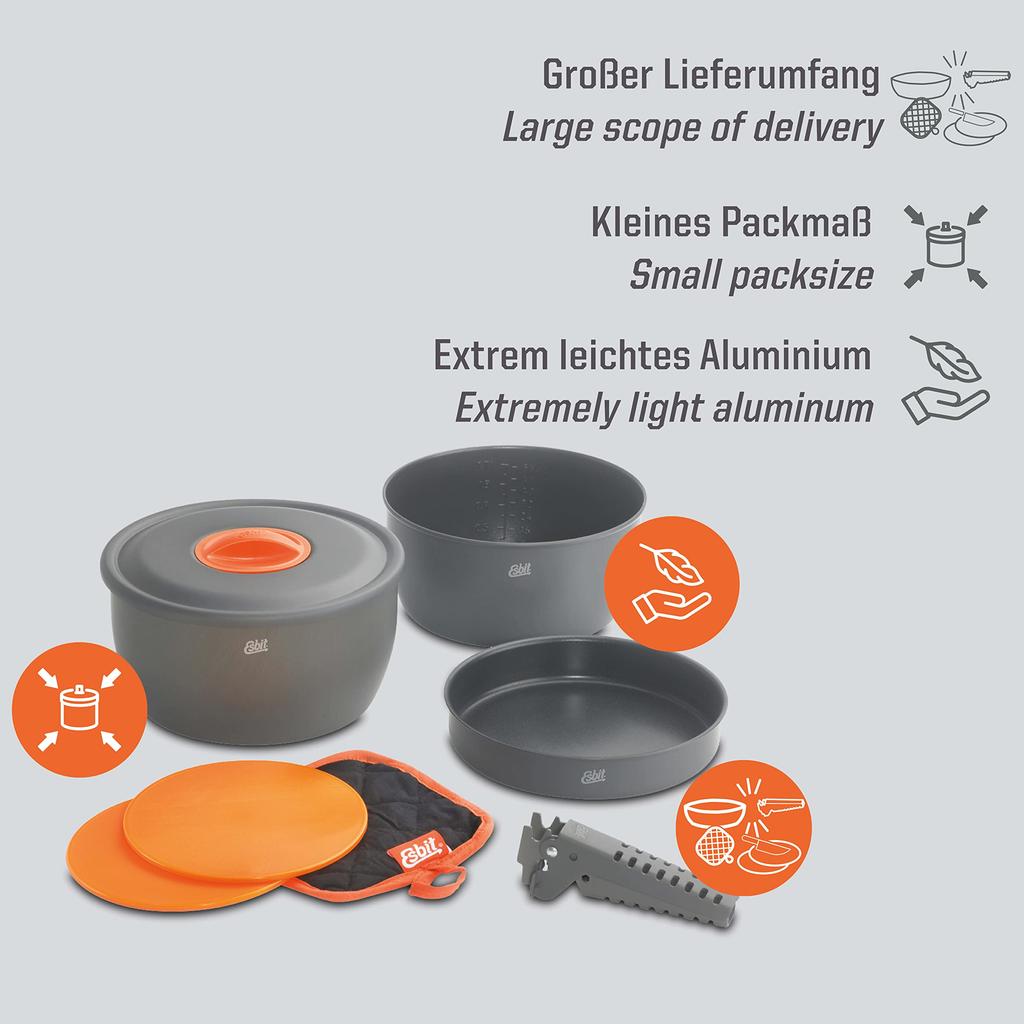 Esbit Aluminum Cook Set ESCW2500NS