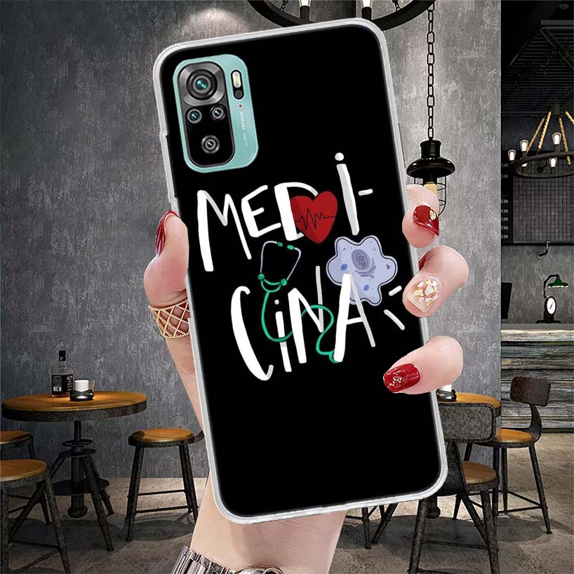 Medicine Nurse Doctor Soft Phone Case For Xiaomi Redmi Note 15 14 14S 13 12 Pro Plus 12S 11 11S 11E 10 10S 11T 5G Fundas Coque R