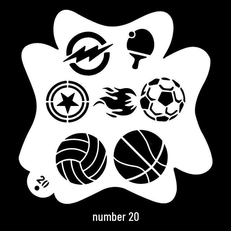 Children's Face & Body Painting Stencils – DIY Tattoo Patterns and Graffiti Templates