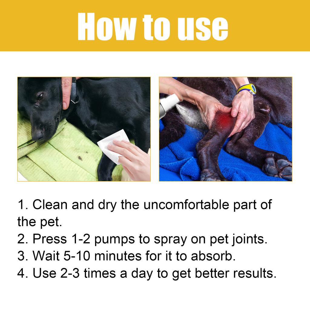 Yegbong Pet Joint Repair Spray для собак, кошек, кошек, облегчение боли в суставах, спрей для ухода за сухожилиями