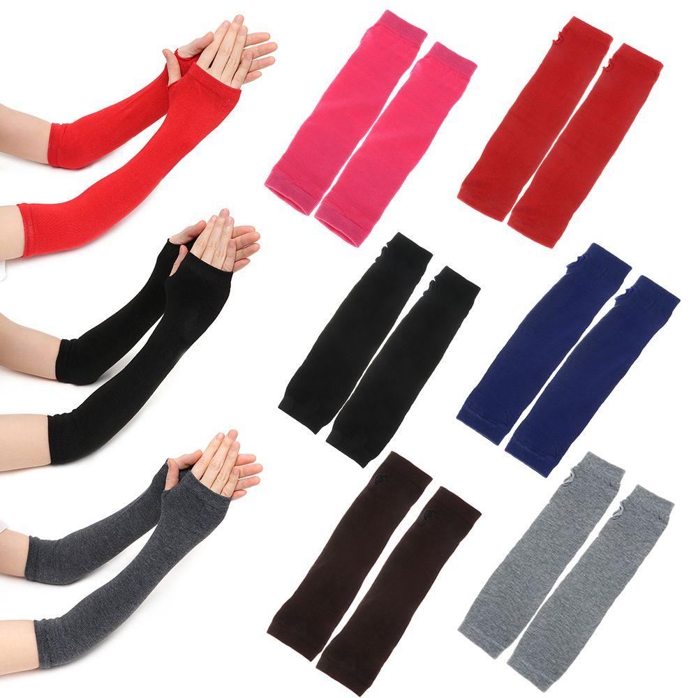 Oversleeve Knitted Keep Warm Sleeve Fingerless Gloves Sleeves Arm Warmers Elbow Mittens Long Gloves