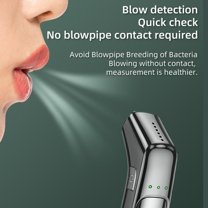 2024 New Digital Alcohol Breath Tester Mini Breathalyzer Handheld Analyzer Portable Measurement and Testing Instrument for Household Alcohol Testing