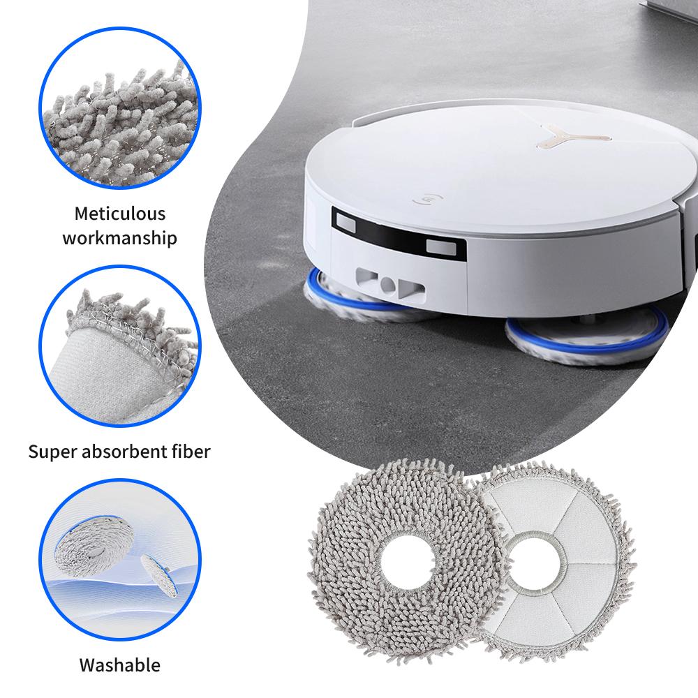Салфетка для мытья полов для ECOVACS Deebot X1 Omni X2 Omni T30 Pro Omni X1 X2 T5 T50 T10 T20 Omni T30s combo Тряпка для робота-пылесоса