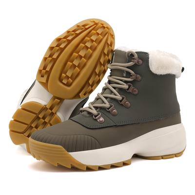 Водонепроницаемые зимние ботинки Ulogu на платформе, короткие, удобные для ходьбы, идеально подходят для улицы, женские, нескользящие, 5 см, водоотталкивающие,