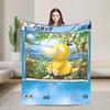 Pokemones Anime Card Charizard Blankets Quality Soft  Throw Blanket Winter Students Couch Chair Sofa Bed Novelty Bedspread