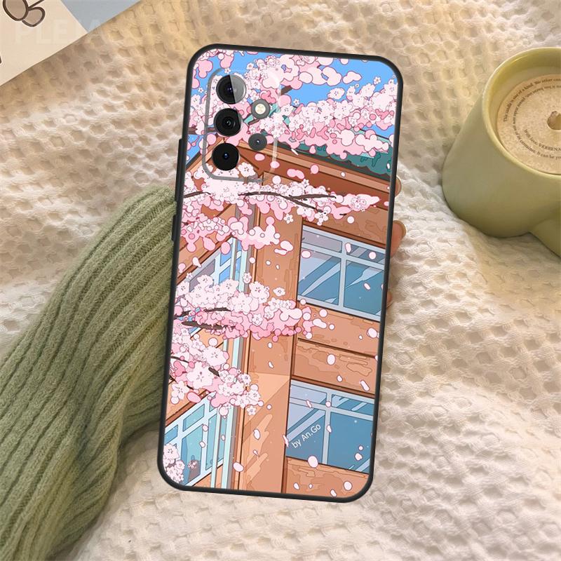 Чехол Tokyo Sakura с цветами сакуры для Samsung Galaxy A06 A26 A16 A56 A36 A05 A22 A32 A52 A54 A34 A14 A55 A15 A53 A33 A35