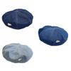 Korean Style Cloud Cowboy Cap Solid Color Denim Octagonal Hat Retro Denim Beret  Ladies