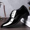New Leather Shoes Men's Business Dress Shoes Korean Style Men's Shoes Large Size Pointed Toe Casual Shoes