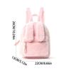 Kids Plush Backpack With Rabbit Ear Design For Travel And School