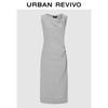 UR Женское плиссированное облегающее платье без рукавов