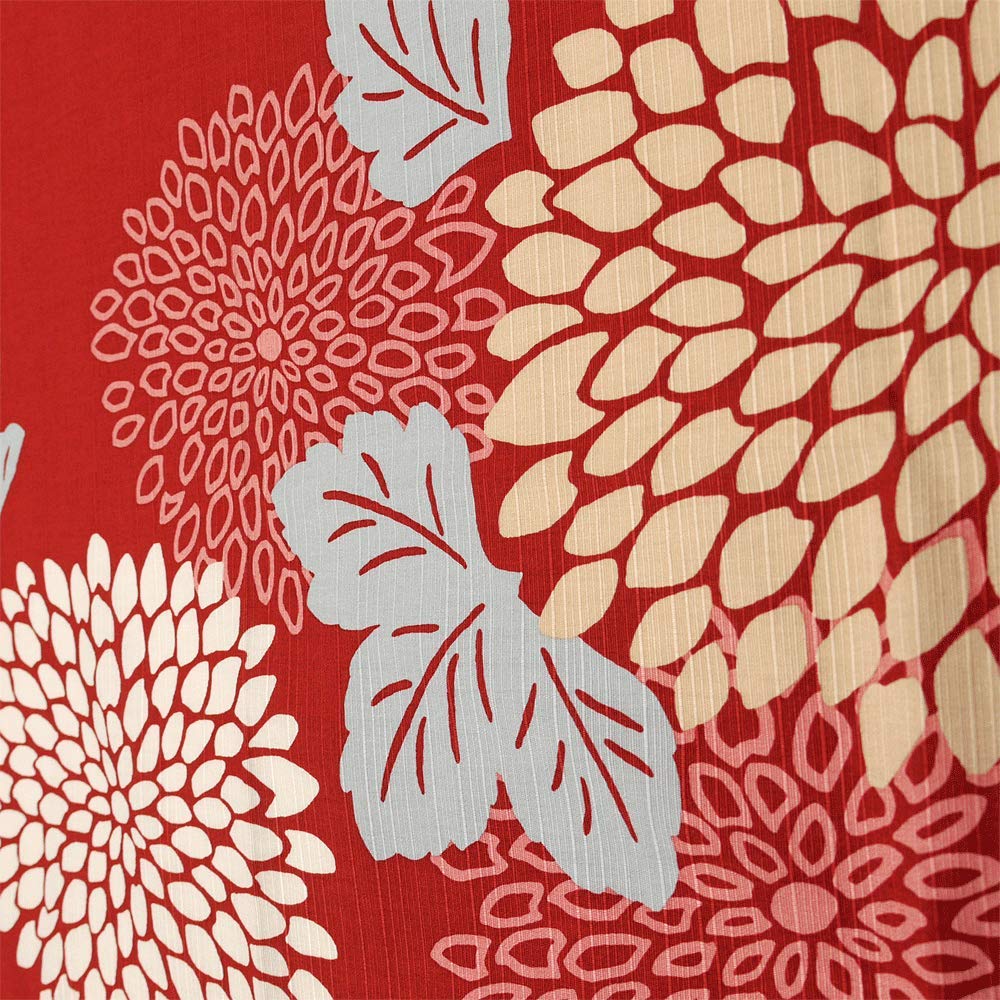 Хамамоньо Большой Фурошики Хризантема Бордовый (90см) Шаблон,