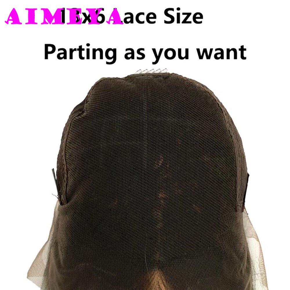 AIMEYA 13x6 Парик с кружевной передней частью для женщин и девушек, натуральный вид, черный, длинный, прямой, термостойкий, синтетический парик, для ежедневного использования