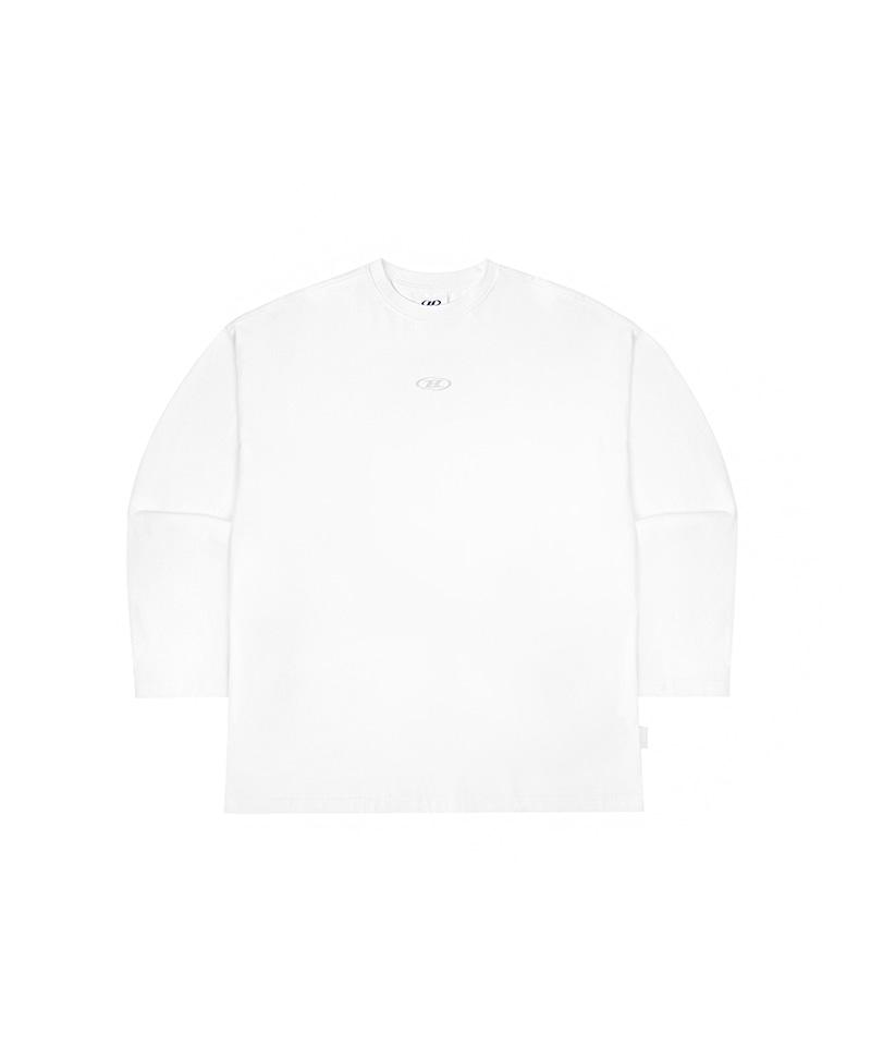 BORN TO WIN Silver B Over Fit Longsleeve [White]