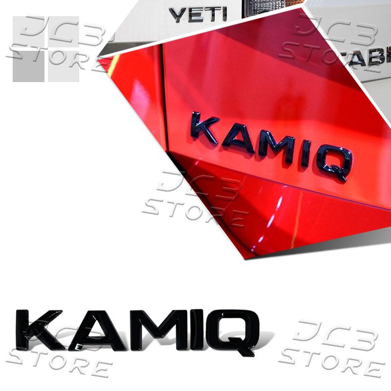 AAABV1 3D Car Styling Metal Rear Trunk Body Sticker For Skoda Octavia Kodiaq Superb Fabia Kamiq Yeti 4x4 Logo Auto Accessories