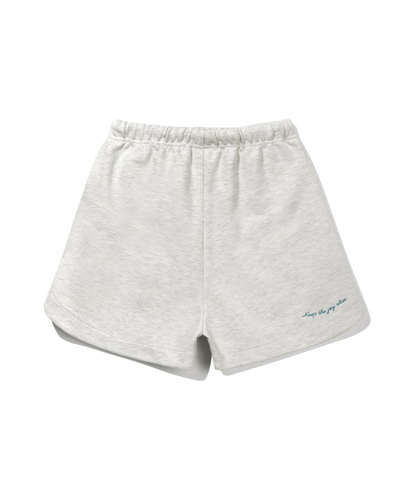 BAKKEN Signature Logo Sweat Shorts Bk2998_Oatmeal