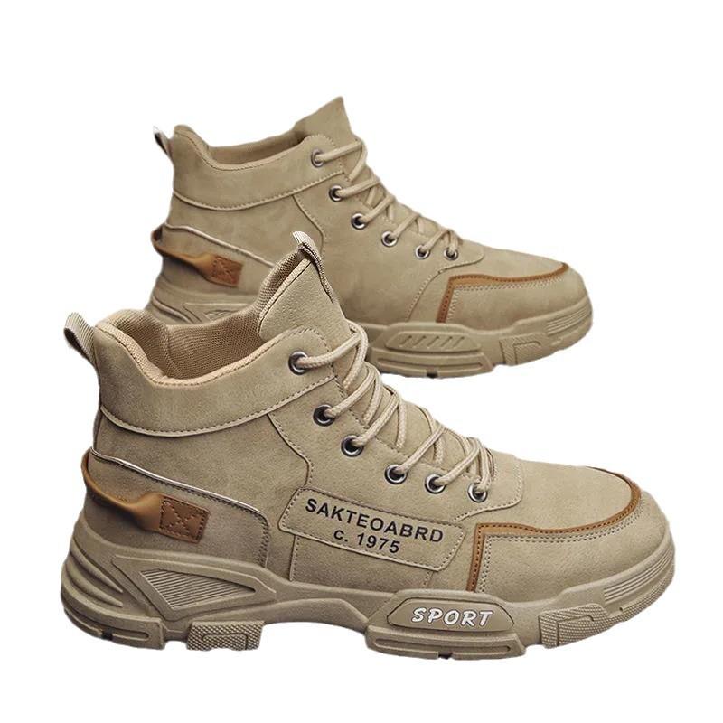 Ботинки Martin мужские туфли осенние новые дышащие высокие туфли мужские туфли в британском стиле короткие ботинки на платформе повседневные туфли для сёрфинга