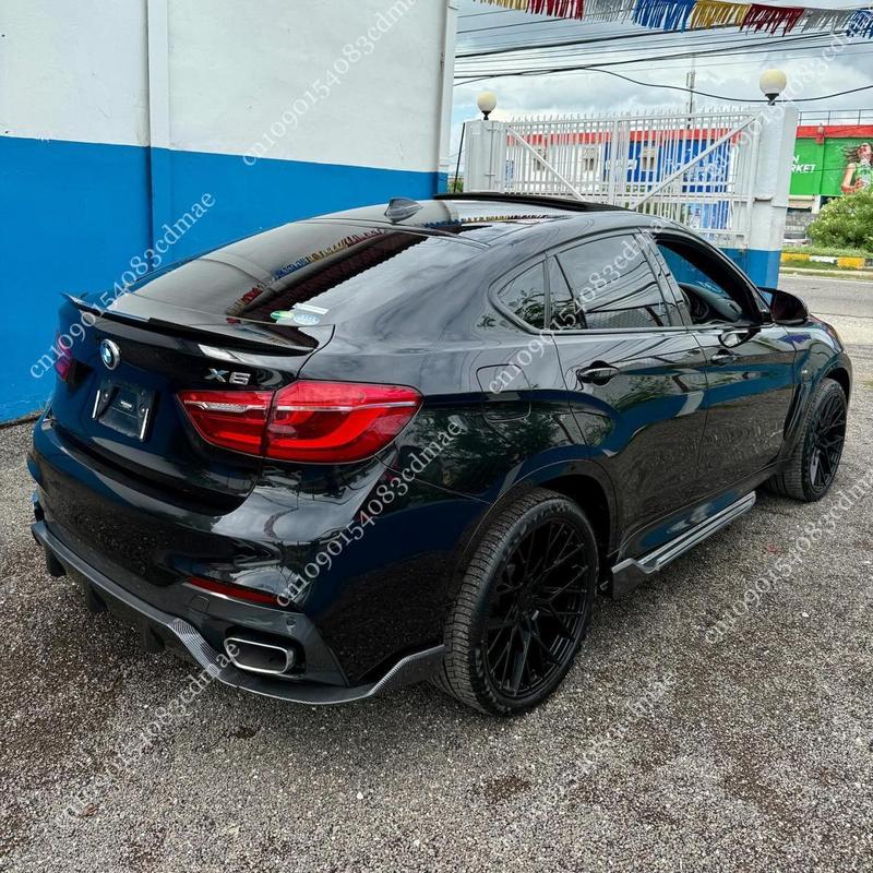 Для BMW X6 F16 M50i M50d xDrive35i 50i 30d 40d X6M 2014-2019 Задний спойлер Крылья-спойлеры на багажник автомобиля Крышка-облицовка из АБС-пластика Комплекты кузова Тюнинг