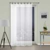 SOLEIL D'OCRE Maélis Tab Top Curtain - 135x250 Cm - White and Grey