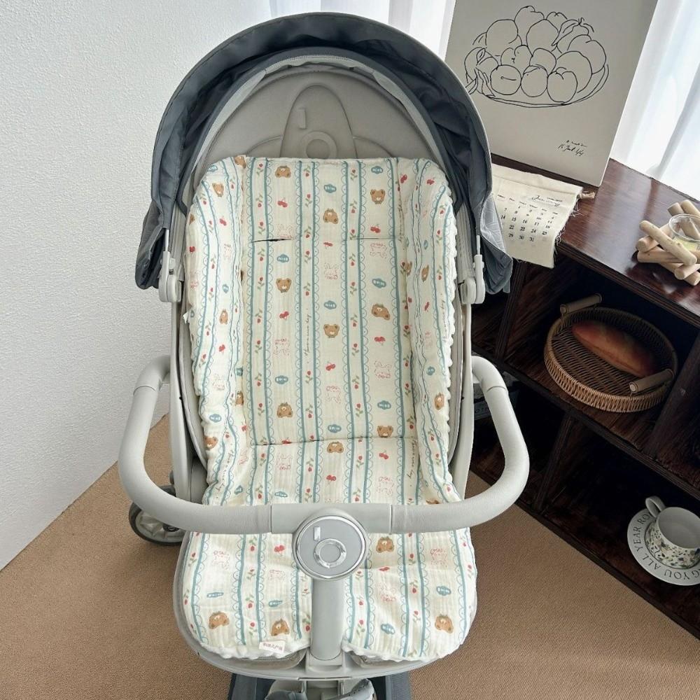 Breathable Stroller Accessories Soft Pushchair Insert Mat Baby Stroller Seat Cushion All Seasons