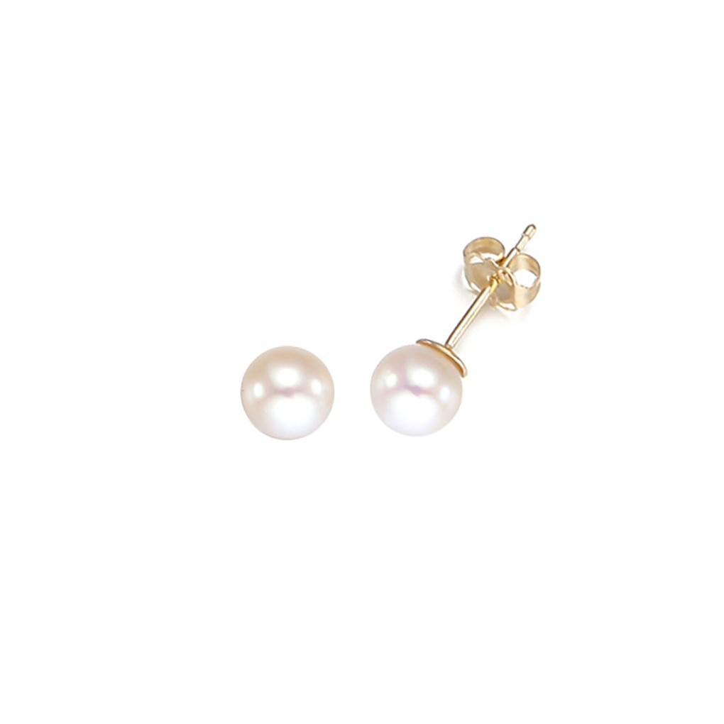 LLOYD Freshwater Pearl 5mm 14k Gold Earrings LPFL4C05G