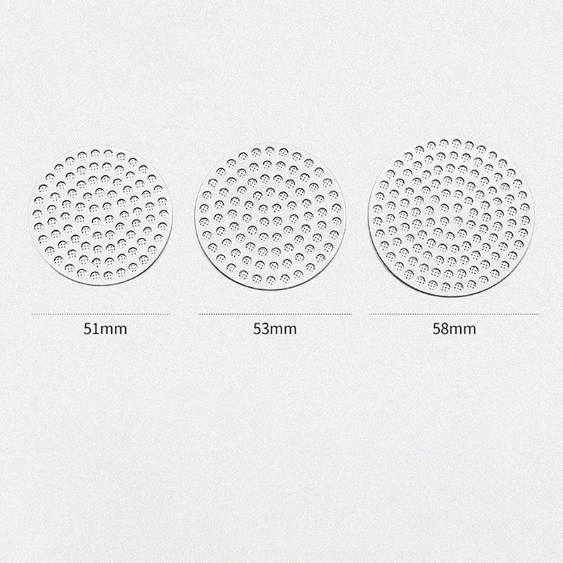 51/53/58Mm Kitchen Coffee Puck Screen Stainless Steel Double Layer Fine Filter Screen For Portafter Espresso Accessories