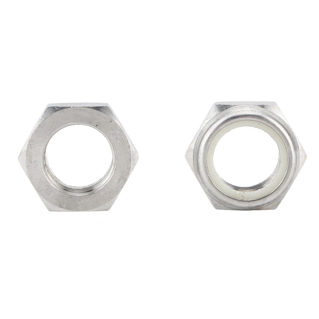 2PCS Outboard Self Locking Nut Motor Pinion Nut 90185 22043 for Outboard Motor 2 4T 9.9‑250HP for Parsun for Hidea