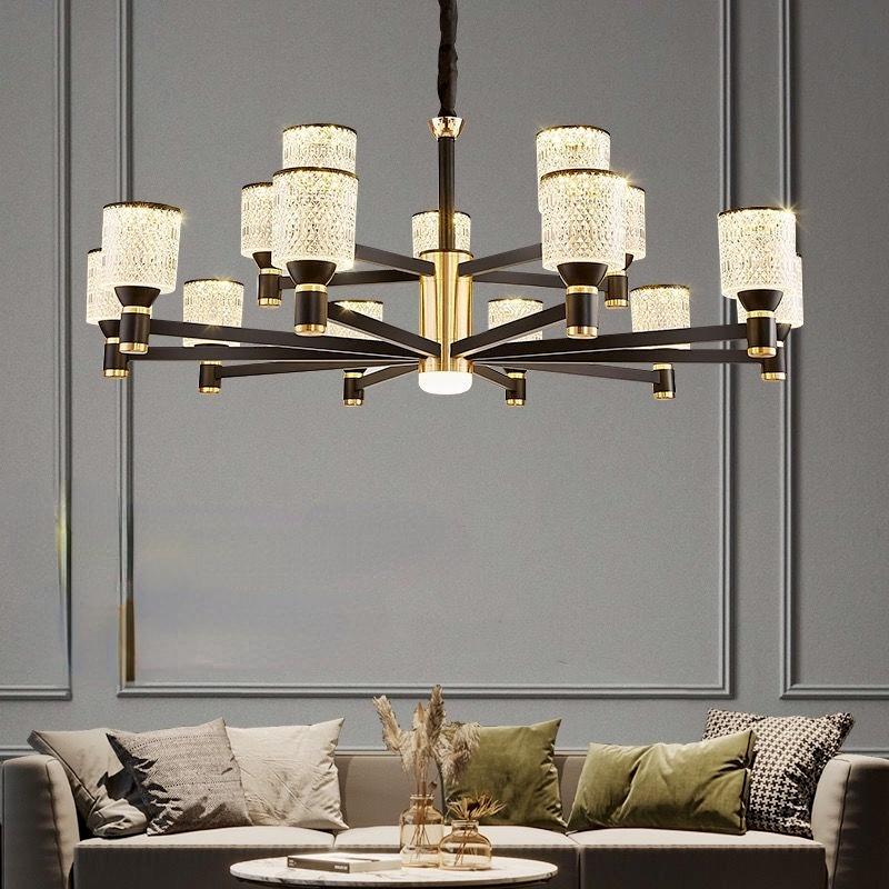 Скандинавский современный минималистичный светильник для гостиной, столовой, светильник для спальни, европейское роскошное атмосферное освещение, домашнее освещение