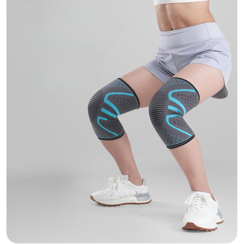 Спортивные наколенники, баскетбол, бадминтон, фитнес, теплая мужская велосипедная защитная экипировка, нейлоновые наколенники оптом для женщин