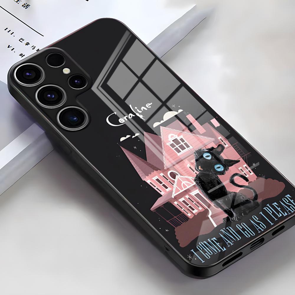 Anime Hot C-Coraline Phone Case For Samsung S26 S25 Edge Ultra S23 S22 S21 S20 Ultra Plus S24 Fe A54 A53 A25 Glass Cover
