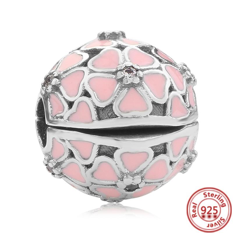 100% стерлинговое серебро S925, прозрачный циркон с паве, сверкающие бусины-клипсы на пуговицах, стильные оригинальные подвески, браслеты, женские ювелирные изделия