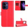 Кожаный флип-чехол для OPPO Reno13 F 4G/Reno 13F 5G PU кожаный защитный чехол с зажимом для карт и ремешком на руку