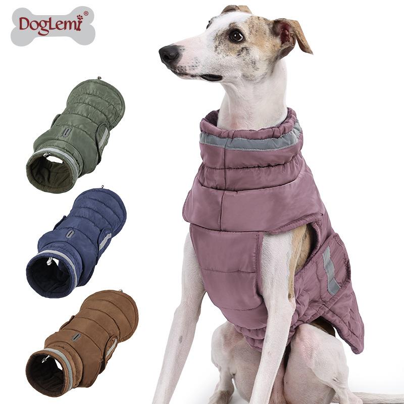 Dog Clothes Winter Clothes Winter Thickened Winter Golden Hair Silky Warm Large and Small Dogs and Cats Foreign Pet Clothes