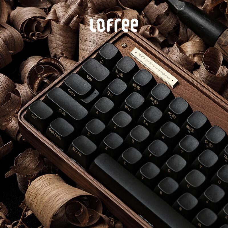LOFREE Little Time Wood Block Mechanical Keyboard Gift Set