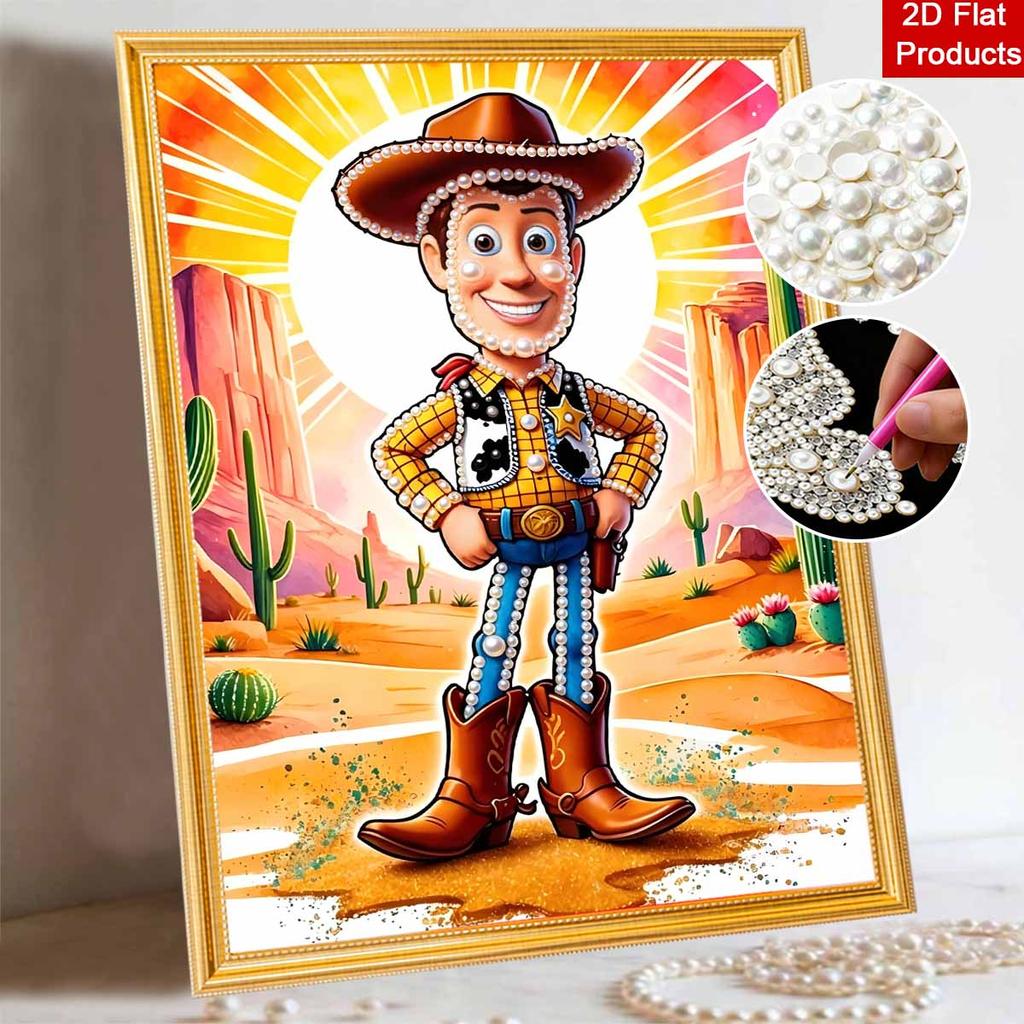 Disney Pearl Art Woody the Cowboy Pearl Art Painting Kit  Creative Gift for Adults Beginners Unique Home Wall Decor