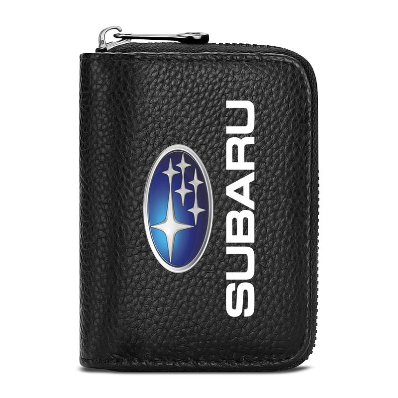 Кошелек из натуральной кожи для водительского удостоверения, ID-карты, банковских карт для Subaru Forester Impreza Outback Legacy Tribecacar WRC XV