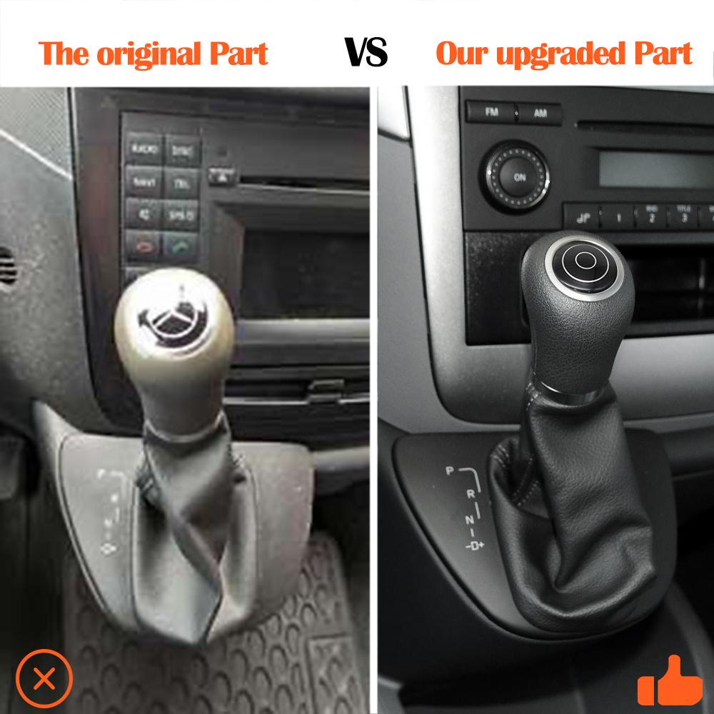 Automatic Gear Shift Stick Knob Shifter Lever Gaiter Boot Dust Cover Panel For Mercedes Benz Vanio W639 Vito W636 2010-2015