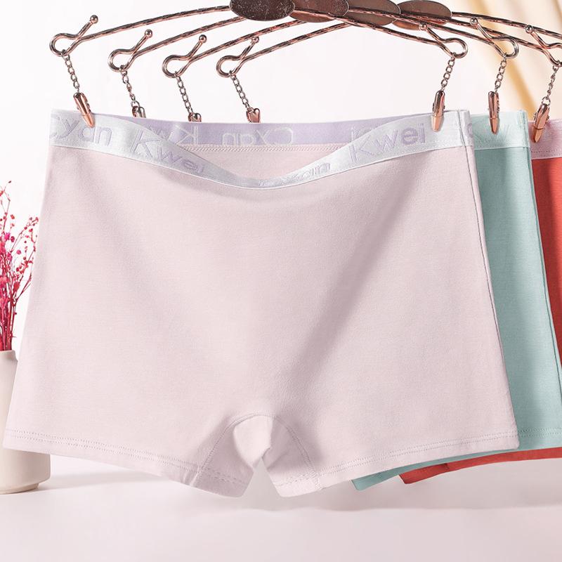 Женские трусы-боксеры для студентов из хлопка больших размеров красного цвета Year of Life