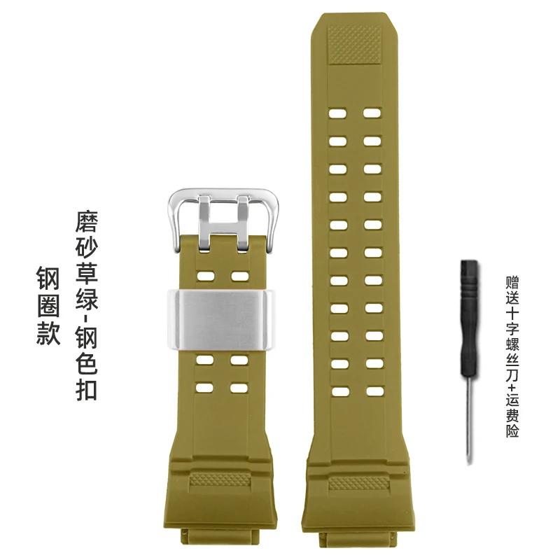 Silicone Rubber Watch Band For Casio G Shock GW9400 GW 9400 GW9200 Camouflage Color Strap Waterproof Men's Bracelet Accessories