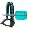 Top Thermos Cups with Silicone Non-Slip Sleeves, Hand-Woven Ropes, and Cup Handles