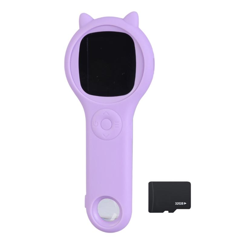 Digital Microscope Handheld Magnifying Glass 2inch IPS Color Screen Science Toys 500x Magnification Pocket Microscopes