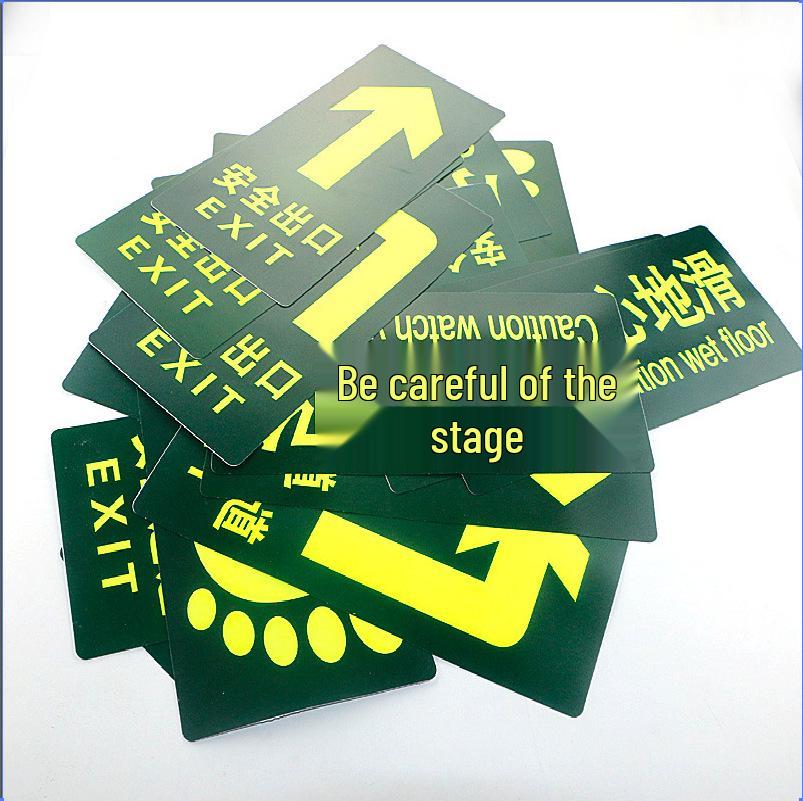 Luminous Self-Adhesive Floor Sticker for Fire Exit and Evacuation Pathway