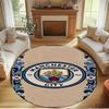 Manchester City FC Print Round Rug, Washable Floor Carpet, For Entryway Dorm Laundry Room Office Study, Home Decor Birthday Christmas Gift
