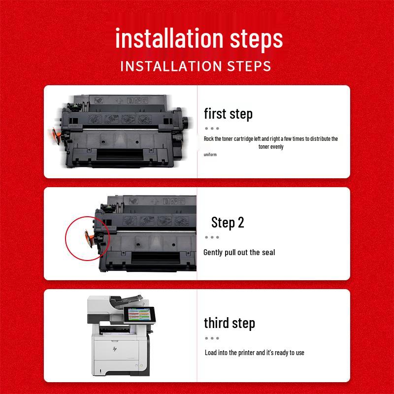 HP CE255A Toner Cartridge for P3015, M521dn, M525f/c, P3016, P3011 Printers
