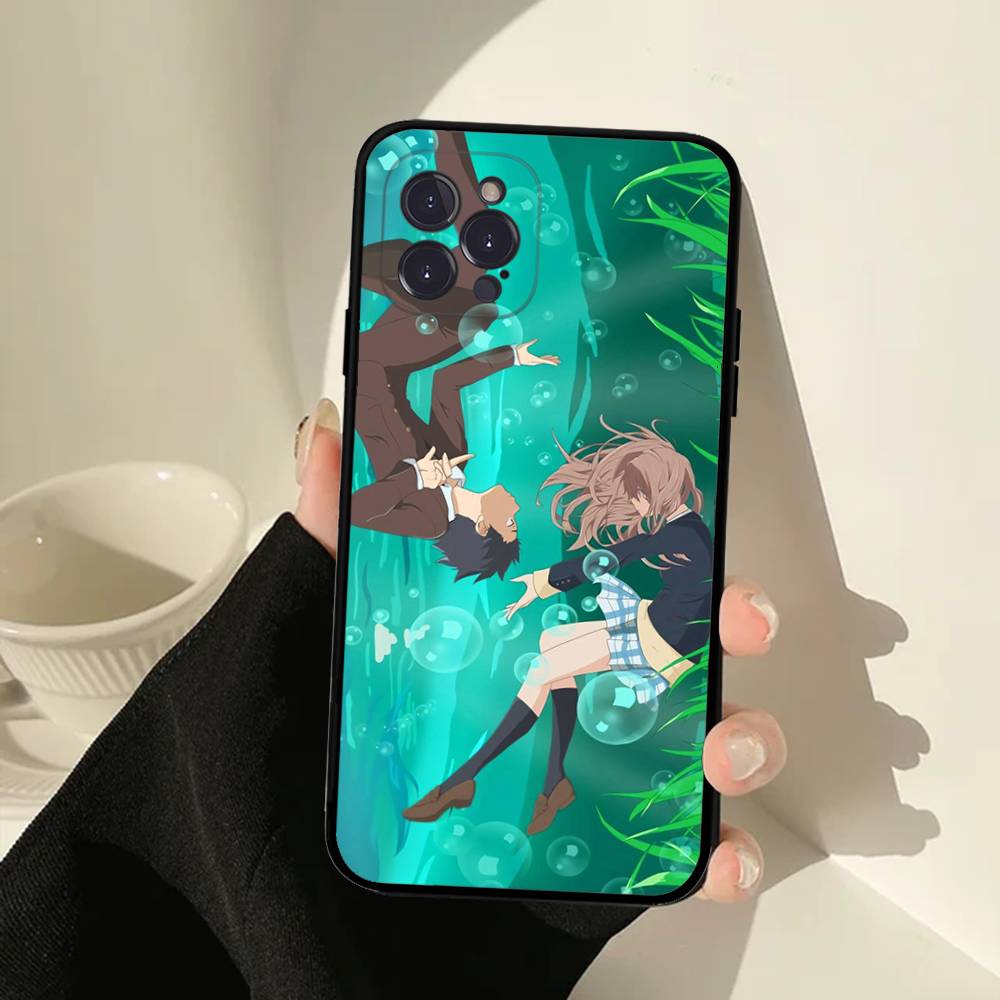 Чехол для телефона Аниме Голос Медузы Для IPhone 16 15 14 13 12 11 17 Pro Max Простота Задняя часть Мягкий чехол из ТПУ