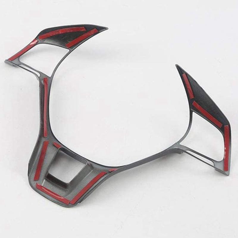 Sp-Car Steering Wheel Cover Carbon Fiber Steering Wheel Decorative Frame For Golf 7 MK7 POLO- 2014-2016 MK6 2017