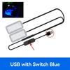 Автомобильная подсветка салона для ног USB LED Подсветка заднего сиденья Автомобильная атмосфера С лампой-пепельницей USB для прикуривателя Светодиодные ленты Автоаксессуары