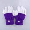 New 1 Pair LED Flashing Magic Gloves Colorful Finger Glowing Glove for Winter Festival